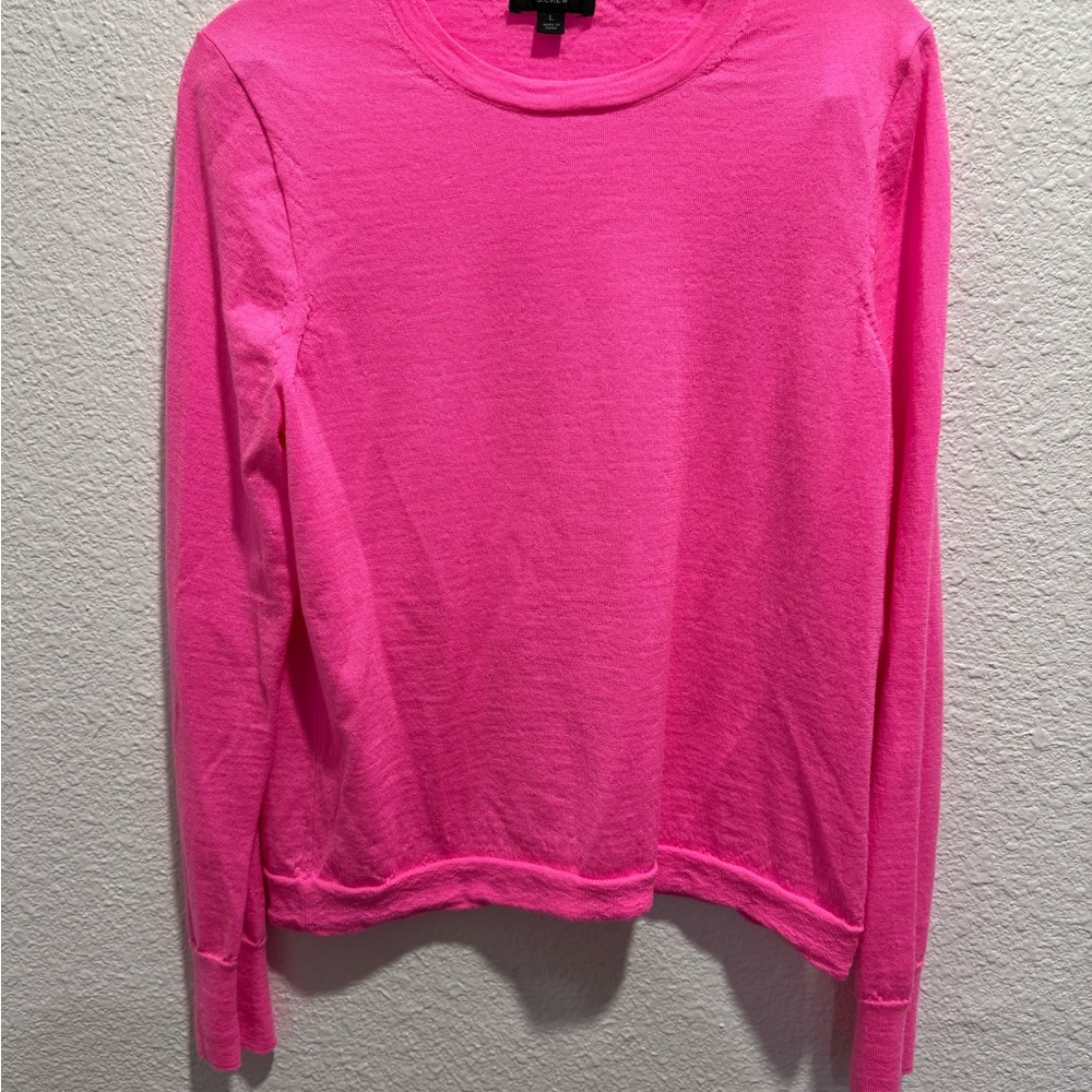J.Crew Bright Pink Tippi Sweater